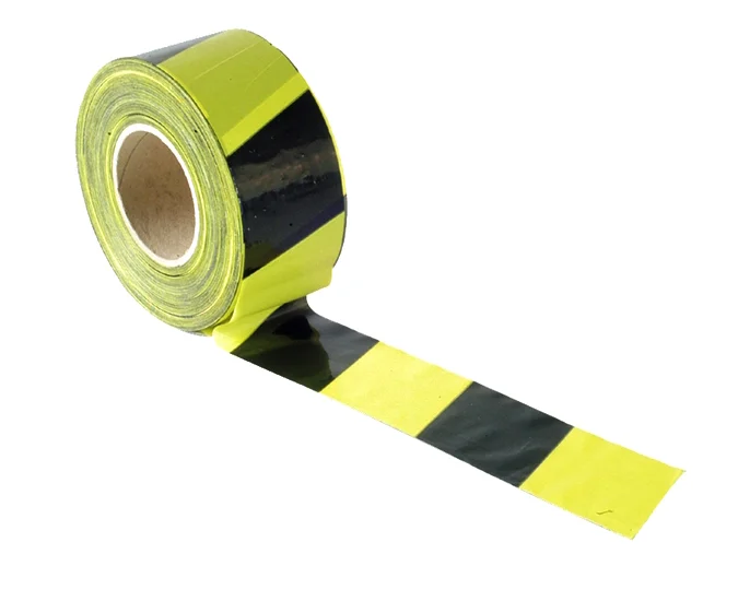 70mm x 500m Black& Yellow Barrier Tape